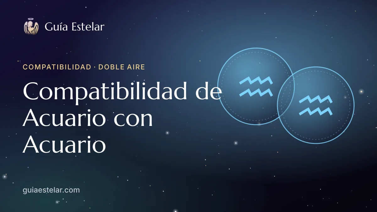 Portada de «Compatibilidad de Acuario con Acuario»