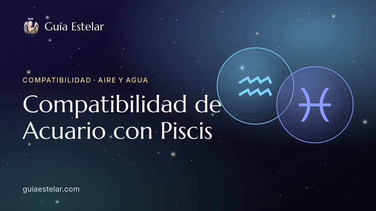 Portada de «Compatibilidad de Acuario con Piscis»