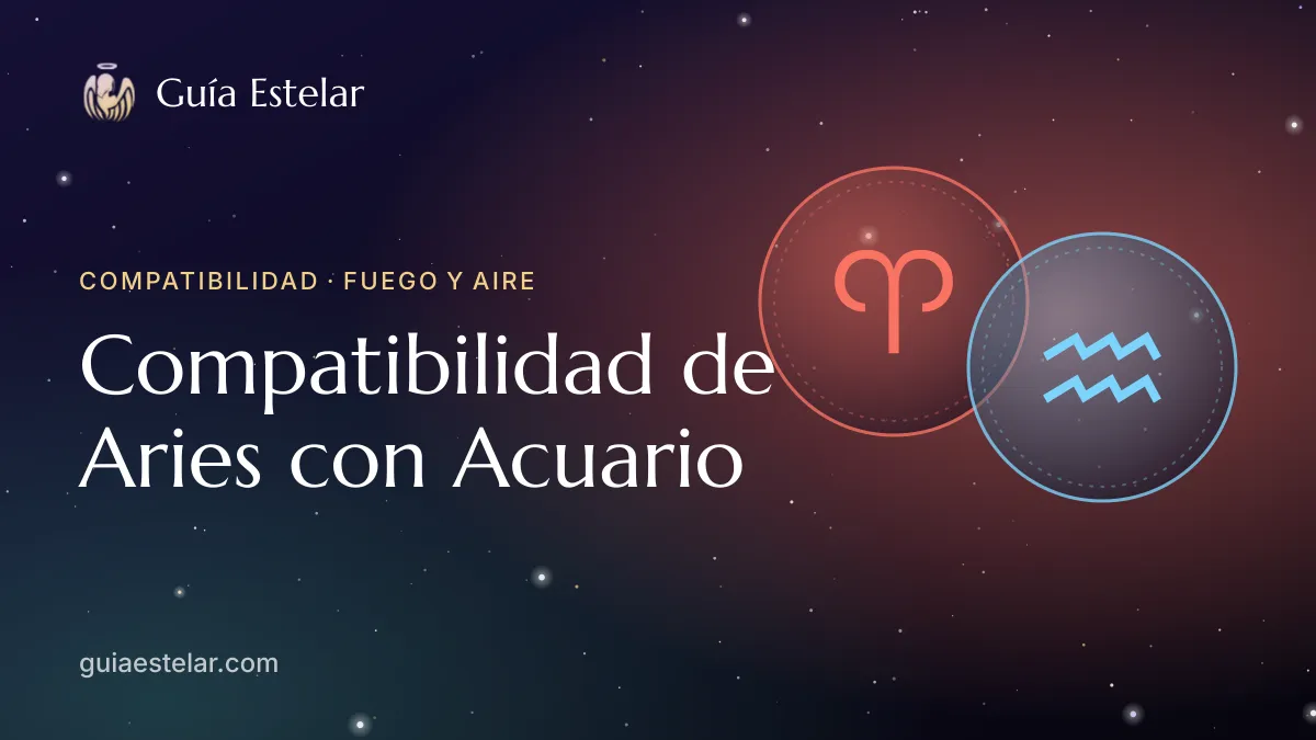 Portada de «Compatibilidad de Aries con Acuario»