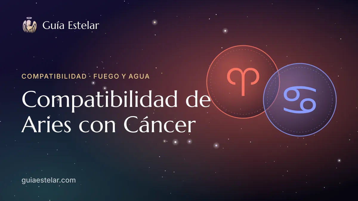 Portada de «Compatibilidad de Aries con Cáncer»