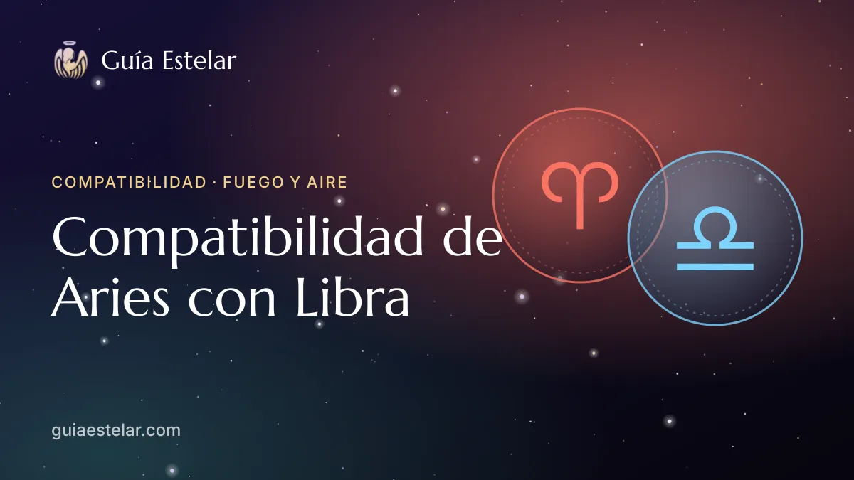 Portada de «Compatibilidad de Aries con Libra»