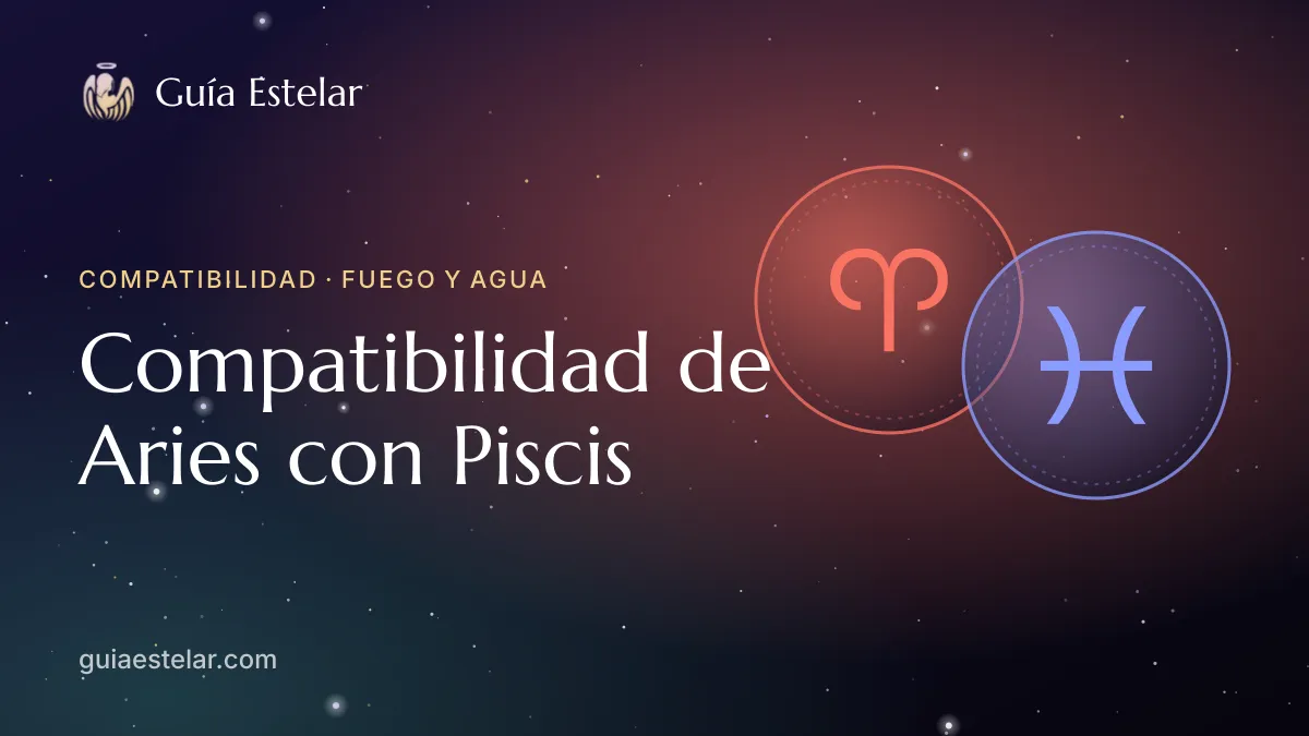 Portada de «Compatibilidad de Aries con Piscis»