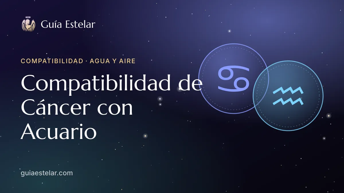 Portada de «Compatibilidad de Cáncer con Acuario»