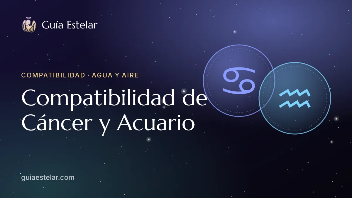Portada de «Compatibilidad de Cáncer y Acuario»