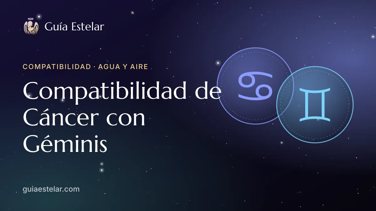 Portada de «Compatibilidad de Cáncer con Géminis»