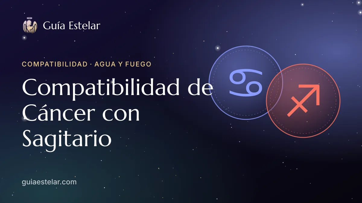 Portada de «Compatibilidad de Cáncer con Sagitario»