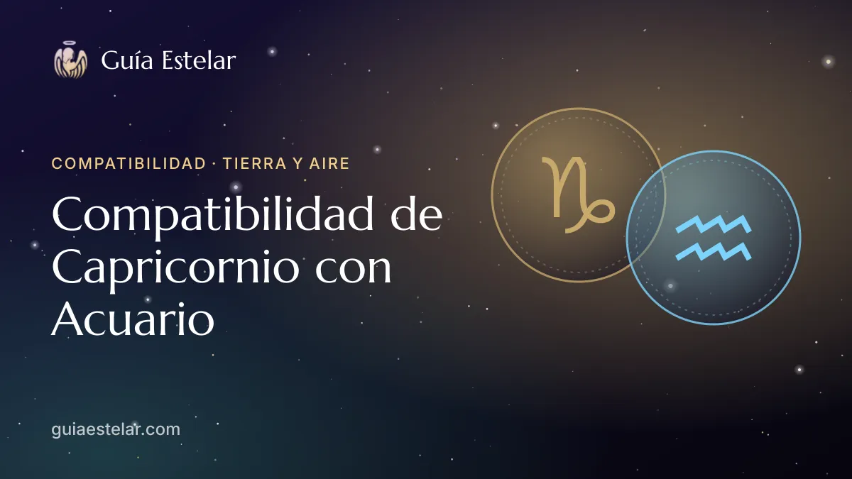 Portada de «Compatibilidad de Capricornio con Acuario»