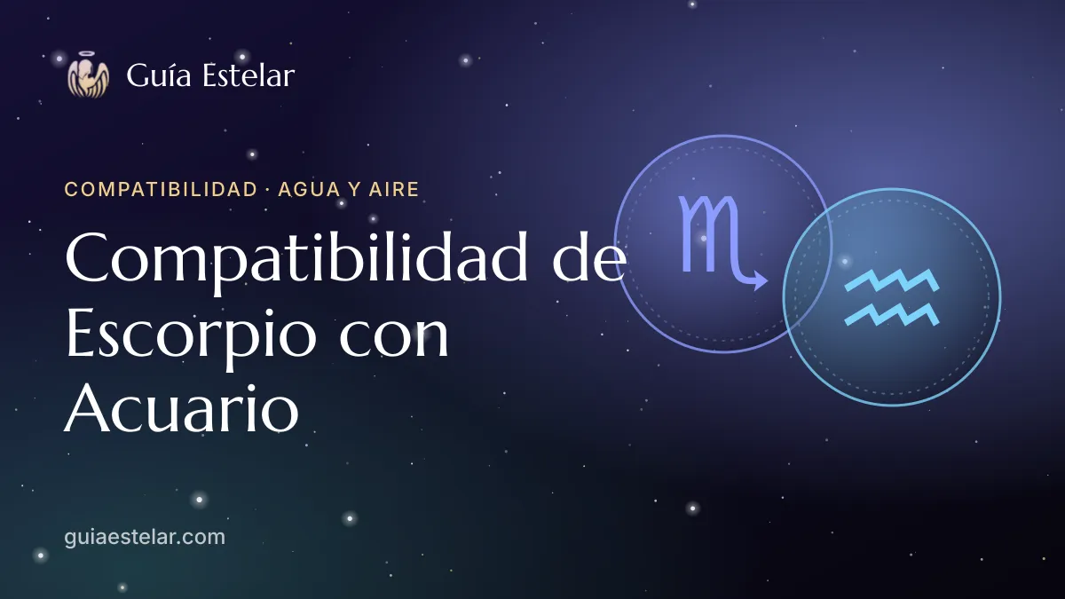Portada de «Compatibilidad de Escorpio con Acuario»