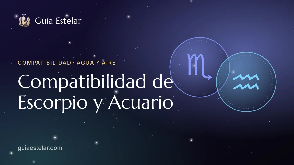 Portada de «Compatibilidad de Escorpio y Acuario»