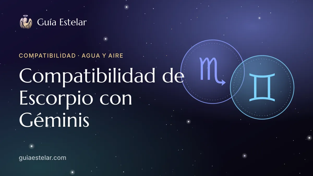 Portada de «Compatibilidad de Escorpio con Géminis»