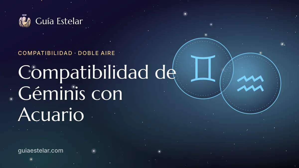 Portada de «Compatibilidad de Géminis con Acuario»
