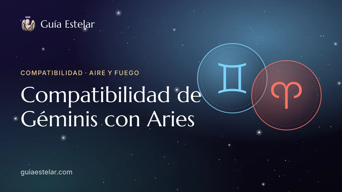 Portada de «Compatibilidad de Géminis con Aries»
