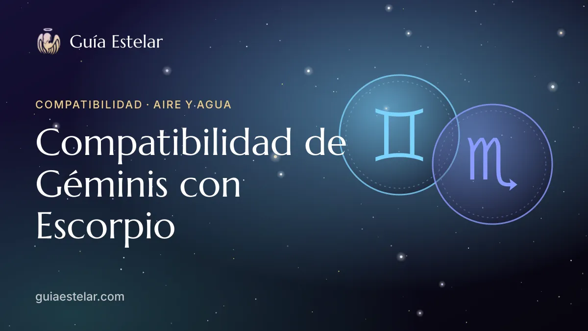 Portada de «Compatibilidad de Géminis con Escorpio»