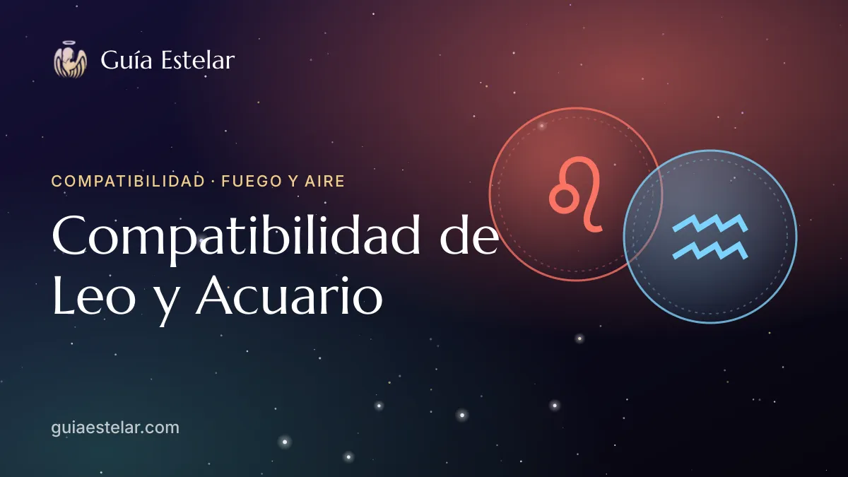 Portada de «Compatibilidad de Leo y Acuario»