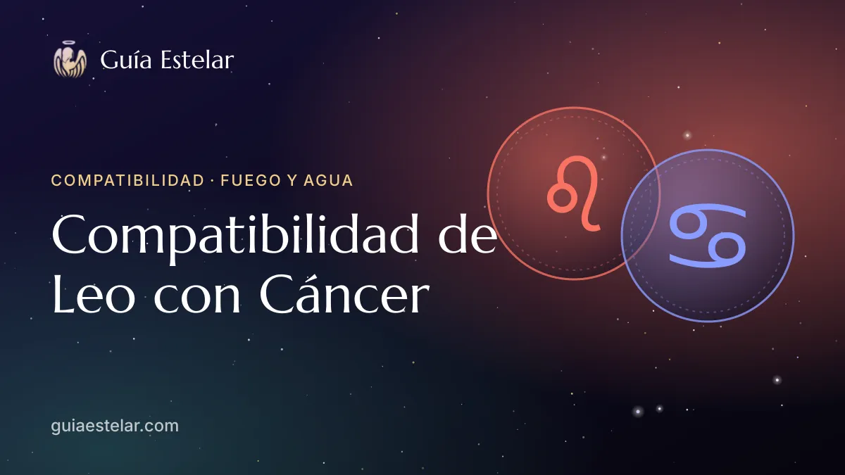 Portada de «Compatibilidad de Leo con Cáncer»