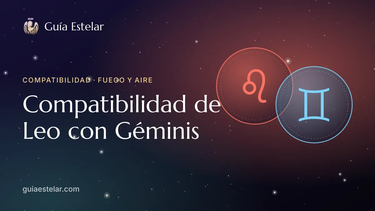 Portada de «Compatibilidad de Leo con Géminis»