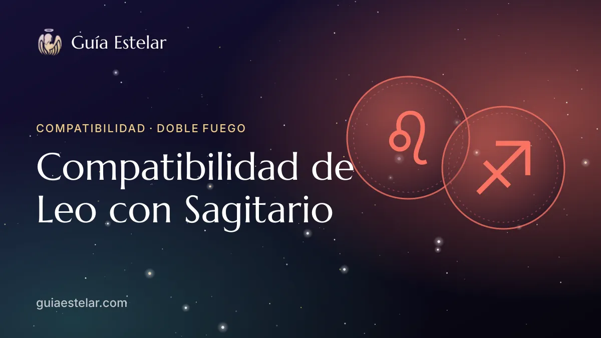 Portada de «Compatibilidad de Leo con Sagitario»