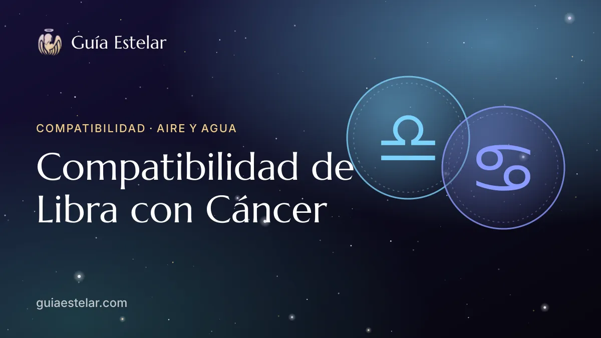 Portada de «Compatibilidad de Libra con Cáncer»
