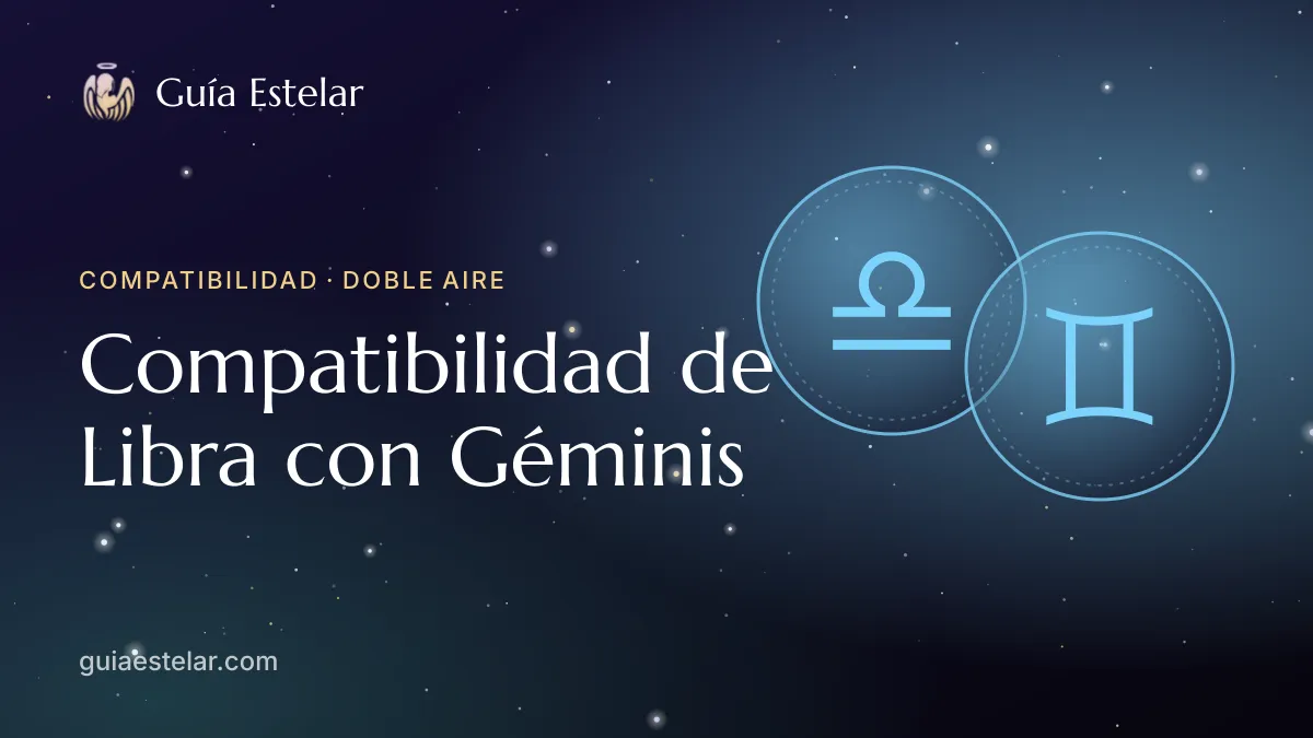 Portada de «Compatibilidad de Libra con Géminis»