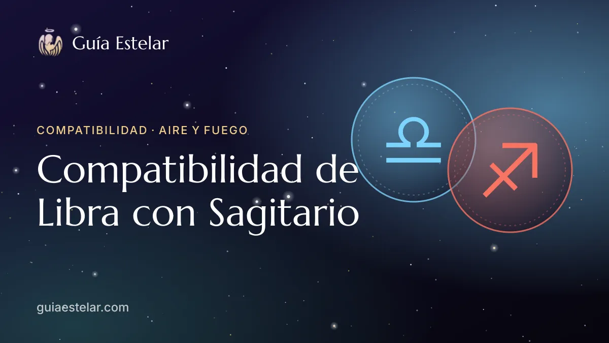 Portada de «Compatibilidad de Libra con Sagitario»