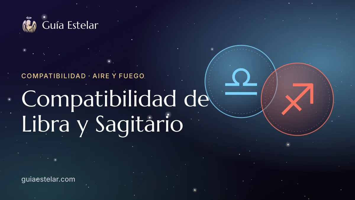 Portada de «Compatibilidad de Libra y Sagitario»