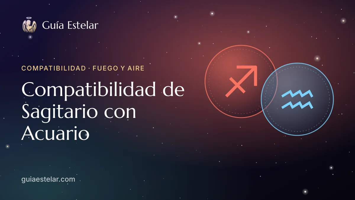 Portada de «Compatibilidad de Sagitario con Acuario»