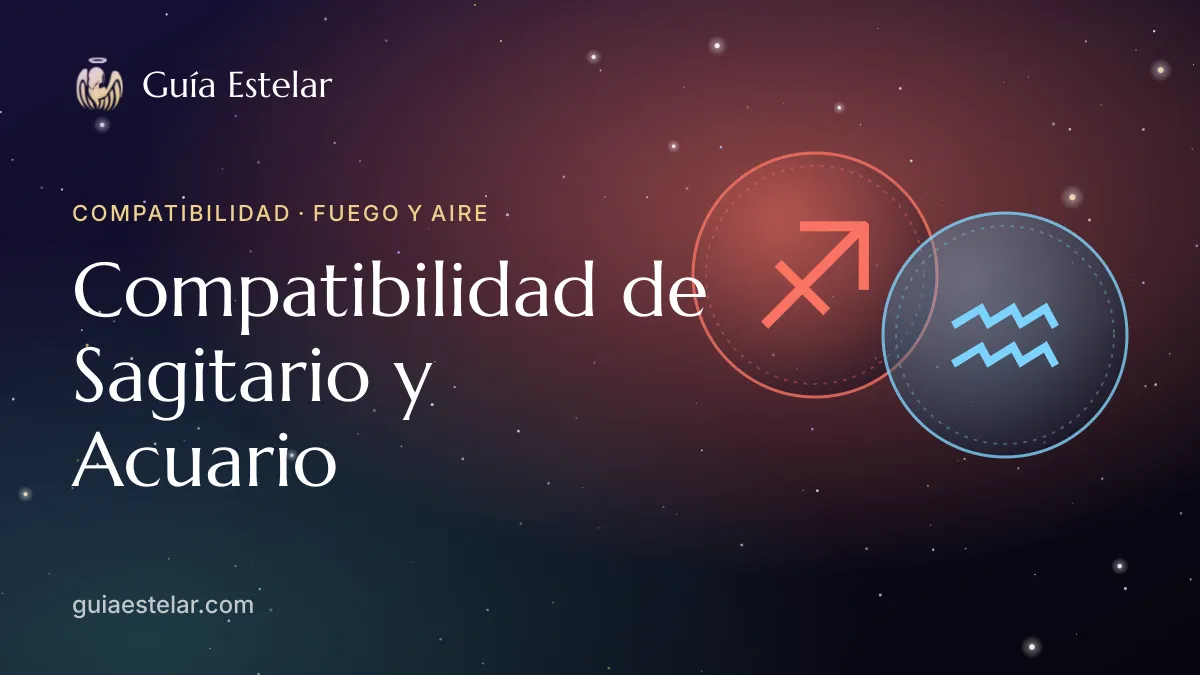 Portada de «Compatibilidad de Sagitario y Acuario»