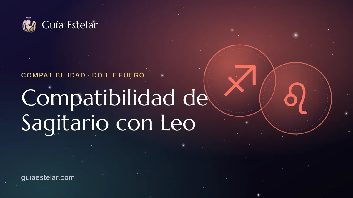 Portada de «Compatibilidad de Sagitario con Leo»