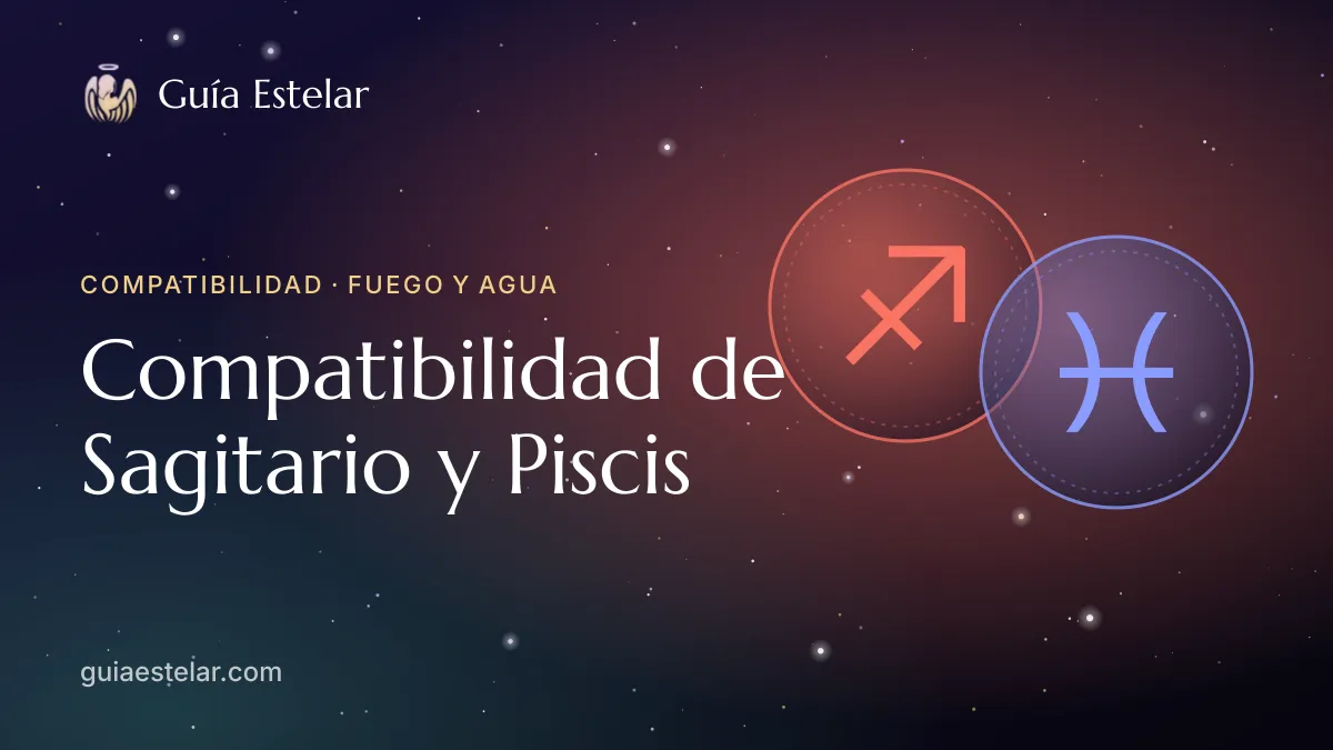 Portada de «Compatibilidad de Sagitario y Piscis»
