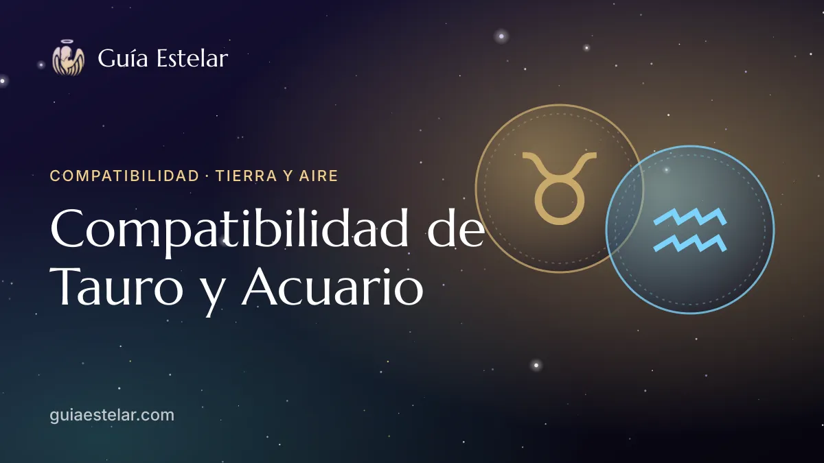 Portada de «Compatibilidad de Tauro y Acuario»
