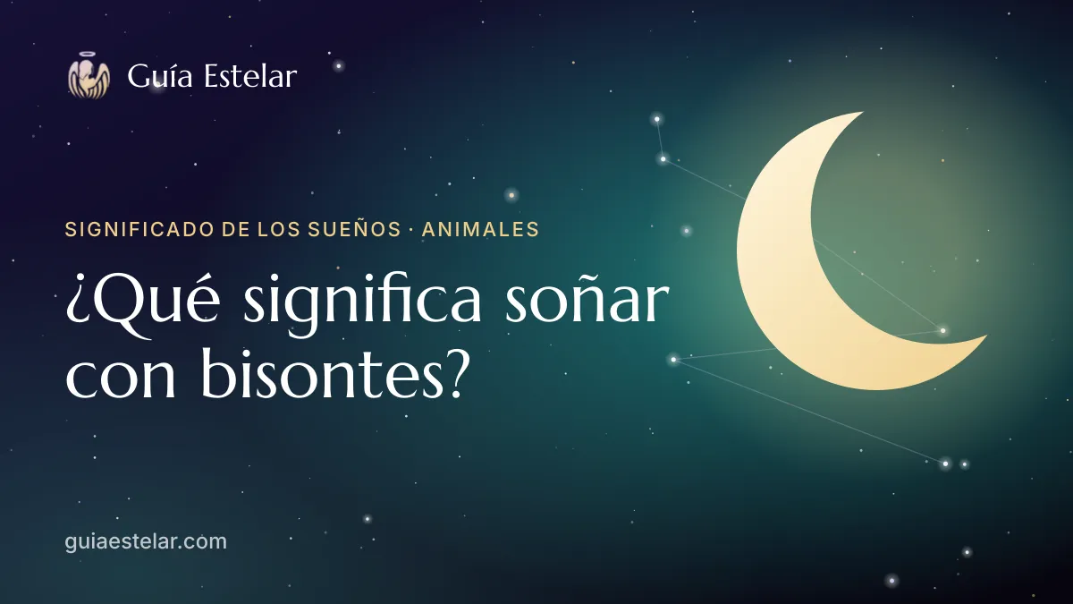 Portada de «¿Qué significa soñar con bisontes?»