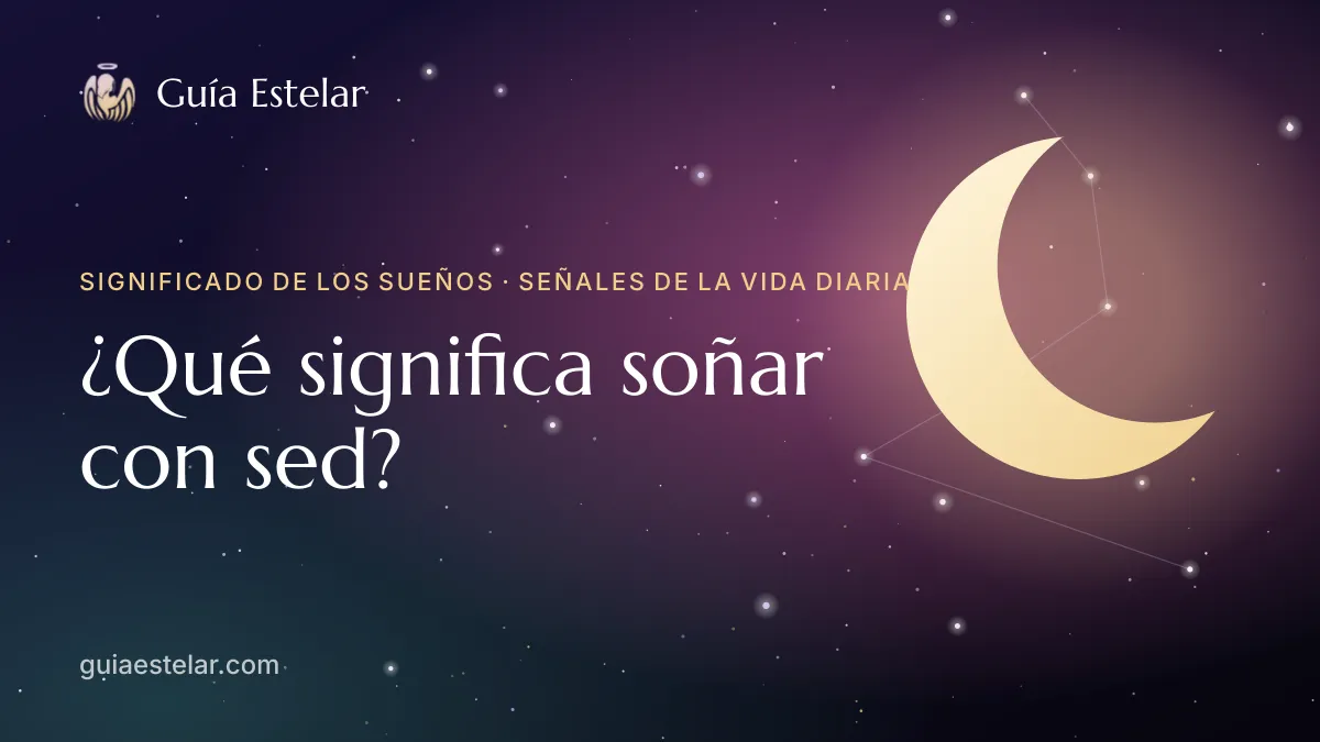 Portada de «¿Qué significa soñar con sed?»