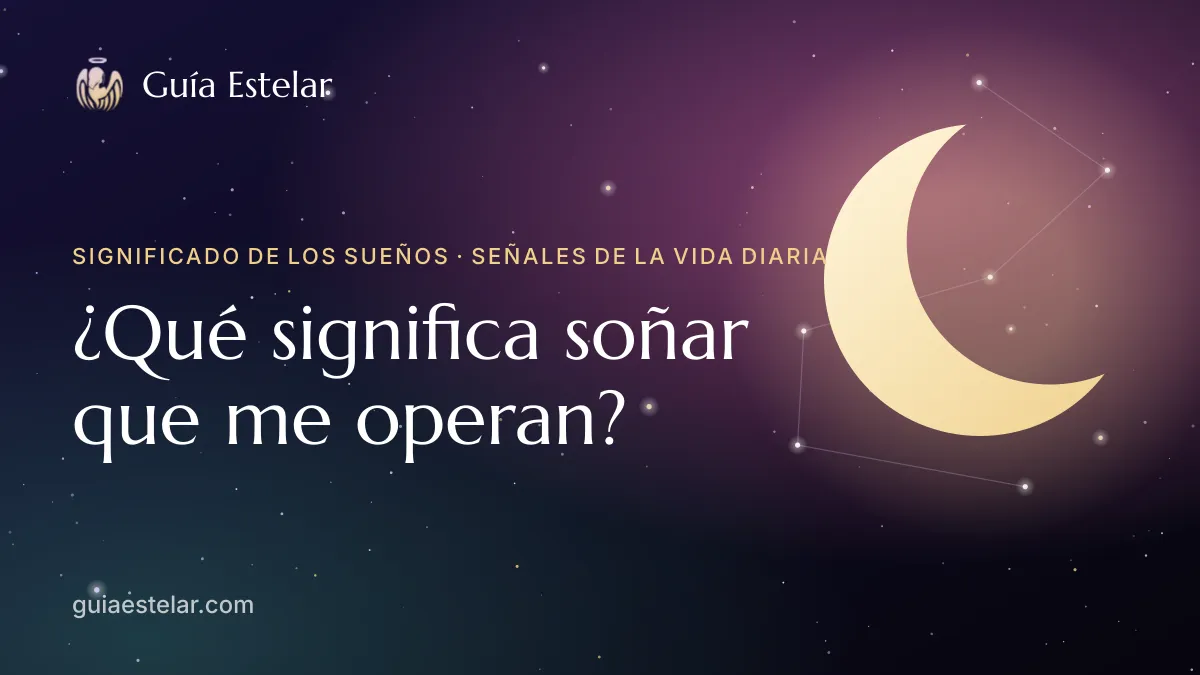 Portada de «¿Qué significa soñar que me operan?»