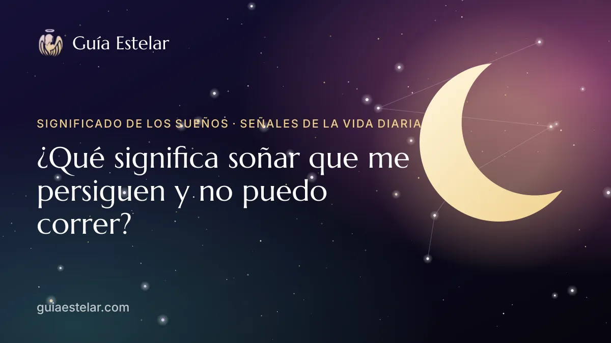Portada de «¿Qué significa soñar que me persiguen y no puedo correr?»