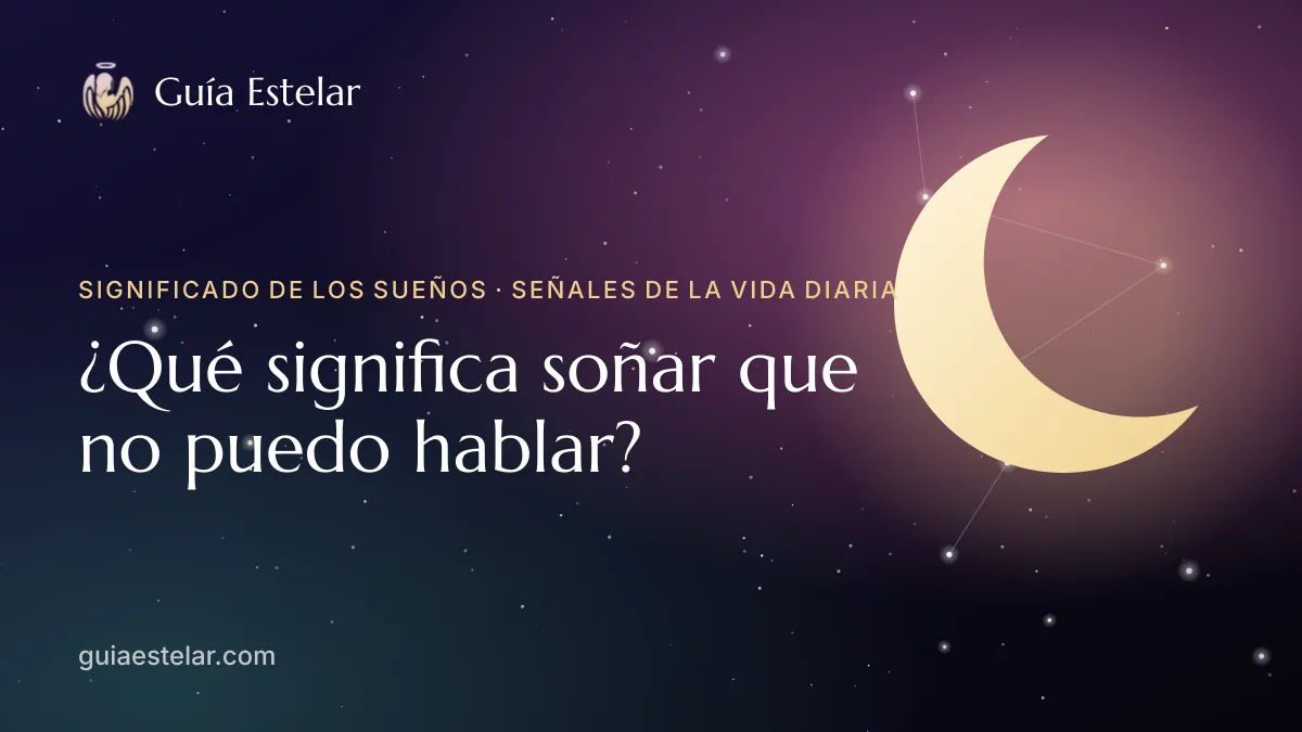 Portada de «¿Qué significa soñar que no puedo hablar?»