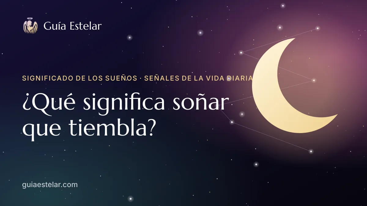 Portada de «¿Qué significa soñar que tiembla?»