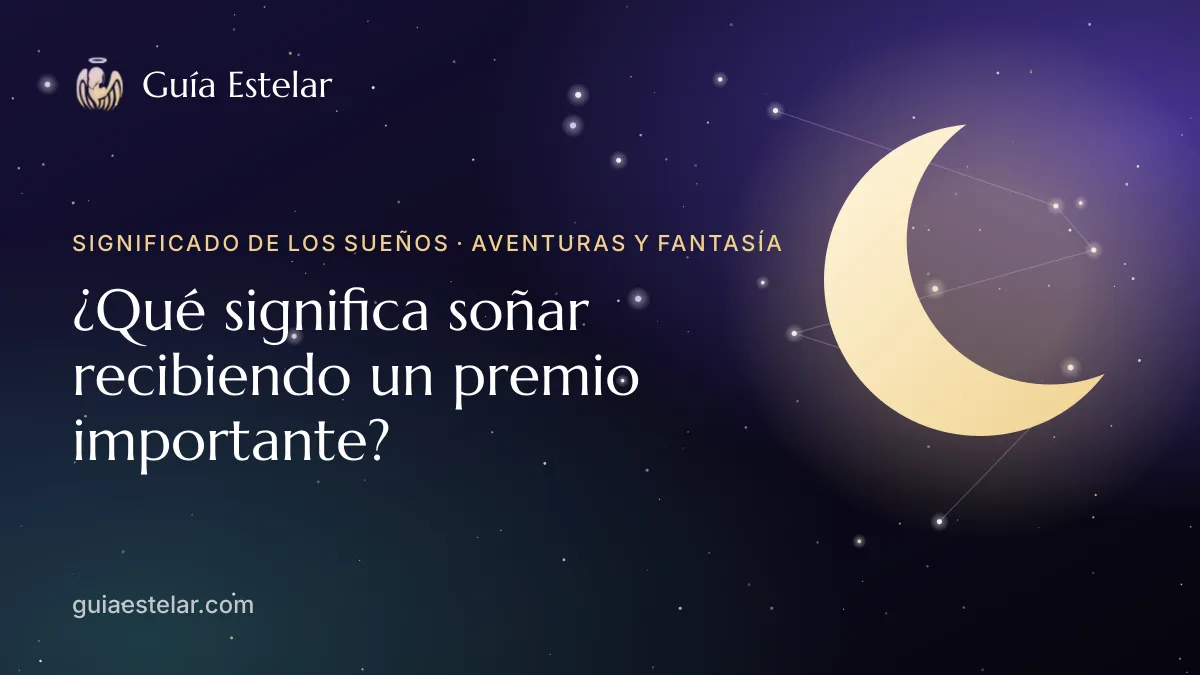 Portada de «¿Qué significa soñar recibiendo un premio importante?»